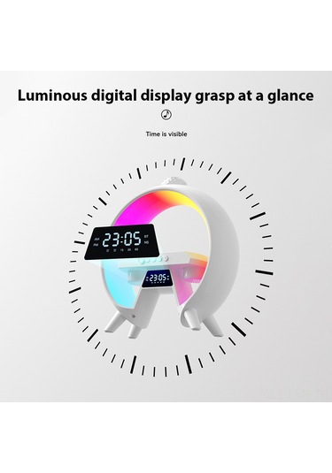 Ranyeek G66 Multifonksiyonel Bluetooth Hoparlör: Renkli Işık Efekti, Zaman Göstergesi, Konuşma Fonksiyonu Ve Kablosuz Şarj İle Taşınabilir Karaoke Sistemi