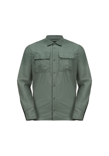 Jack Wolfskın Jack Wolfskin Erkek Gömlek Barrier L/s Haki 4311