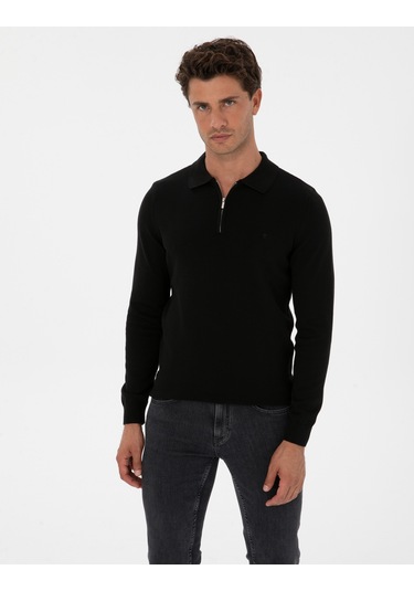 Pierre Cardin Erkek Siyah Kazak /triko 50315406-vr046 Siyah