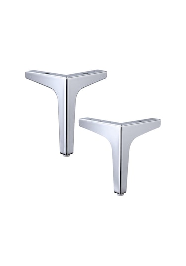 Suntek 4 X Demir Metal Mobilya Ayakları Kanepe 13cm-gümüş Gümüş