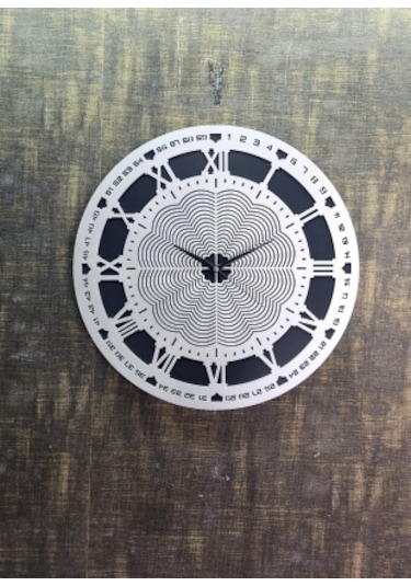 Bymelekoğlu Siyah & Silver Duvar Saati, Gümüş Saat, Duvar Saati - Gümüş