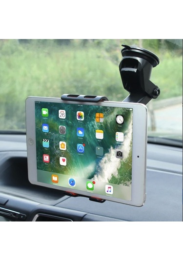 Araç İçi Vantuzlu Tablet Telefon Tutucu Ergonomik 360 Derece Torpido Cam Tablet Tutucu
