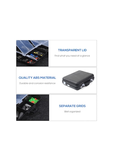 Jeehugo 263 Parça Balıkçılık Aksesuar Seti: Çok İşlevli Pense Ve Abs Kutusu İle Olta İğneleri, Ağırlıklar, Zıplayıcılar