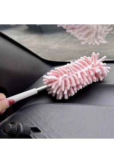 Fochsia Pink 1 Adet Ayarlanabilir Araç Vakumu Esnek Uzun Saplı Ev Ve Araç Temizliği İçin