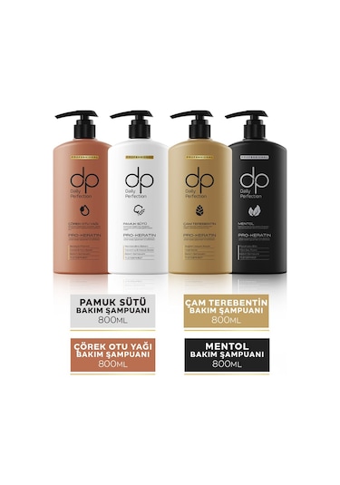 Dp Daily Perfection Şampuan Set 4 x 800 ML