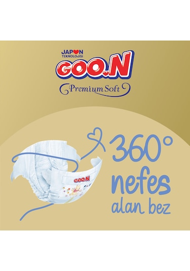 Goon Premium Soft Bebek Bezi 3 Numara Fırsat Paketi 76 Adet