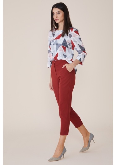 Soralline Kadın Kiremit Pantalon 1695 Kiremit