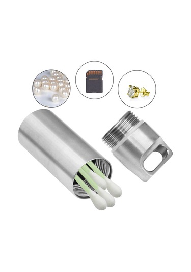 Dolıty Seyahat Açık Için Hap Tutucular Su Geçirmez L Gümüş