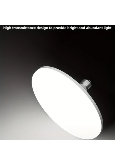 Fastbuy Yüksek Güçlü Parlaklık Led Ufo Tavan Lambası E27 Spiral Montajlı Ahşap İç Mekan Ofis Lambası Ahşap