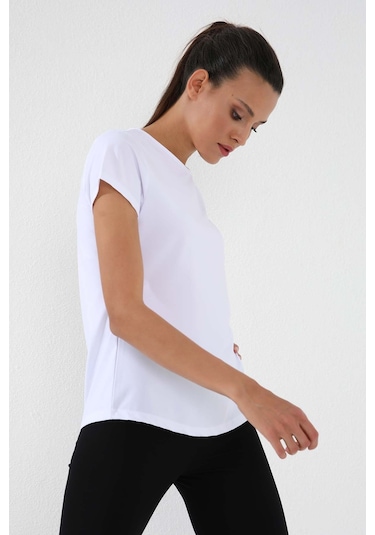 Tommy Life Beyaz Basic Kısa Kol Standart Kalıp O Yaka Kadın T-shirt - 97144 Beyaz