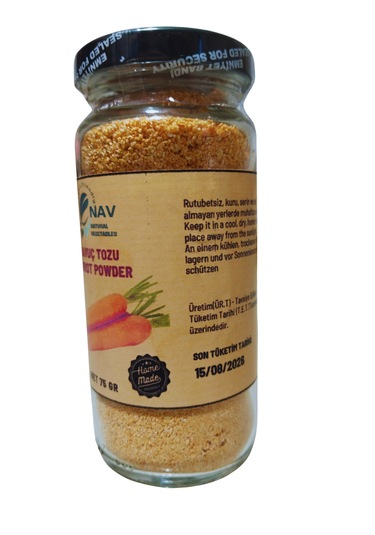 Nav Havuç Tozu Ev Yapımı Katkısız Koruyucusuz Sağlıklı Cam Şişede