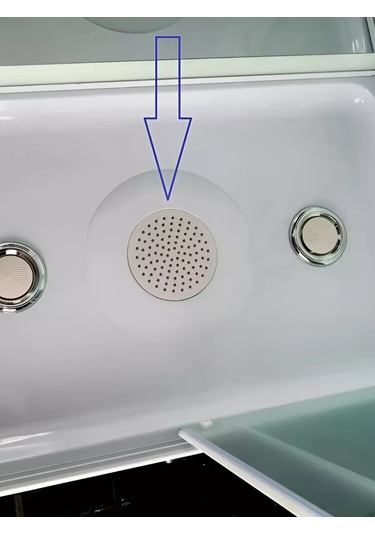 Matura Duş Kabini İçin Metal Üst Duş Başlığı 25 Cm Tropikal 215835263 Krom