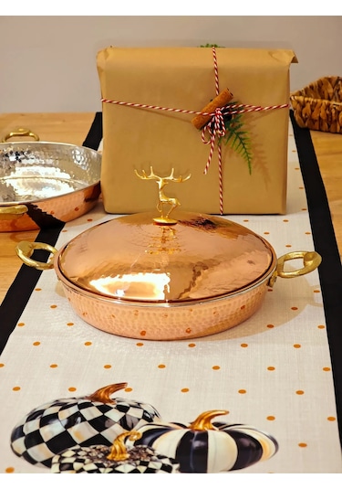 Moda Bakır Bakır Kapaklı Sahan 14 Cm Diğer