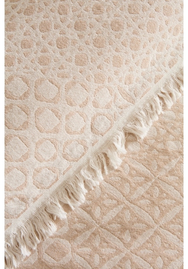 Kaşmir Home Favlo Çift Kişilik Jakar Muslin Pike Bej Bej