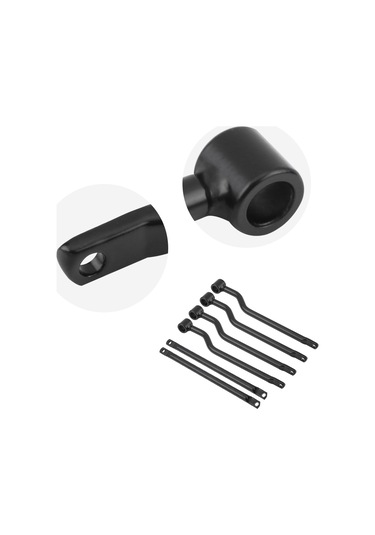 Lemestar Motosiklet Çanta Tutucu, Paslanmaz Çelik, Siyah, Honda/suzuki/yamaha/kawasaki Uyumlu, Swing Arm Hareketi İçin Boşluk Sağlar, Dayanıklı Ve Sabit Tutma Diğer