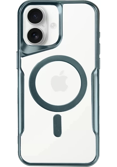 Newface  Apple  Uyumlu iPhone 16 Plus Kılıf Boyi Magsafe Silikon Kapak - Turkuaz