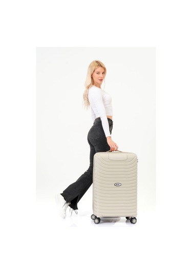 Keo-plus Kemik Orta Boy Silikon Kırılmaz Pp Valiz Siyah