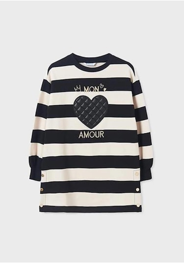 Amour Kız Çocuk Tunik Elbise Lacivert