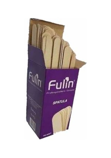 Fulin Tek Kullanımlık Tahta Ağda Spatulası 100'lü