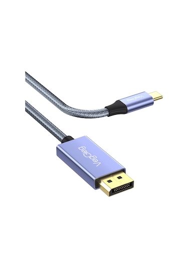 Veggieg 8k/60hz 4k/144hz/120hz Type-c 3.1 To Displayport 1.4 Çift Yönlü Kablo 2 Metre