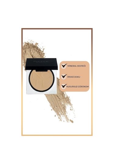 Note Cosmetique Mineral Powder Mat Bitişli Toz Pudra - 02 Orta Açık