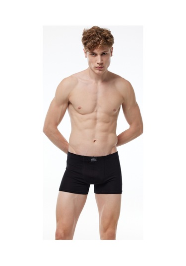 Malabadi Erkek Siyah 5 Li Pamuk Elastan Boxer 5m074 Siyah