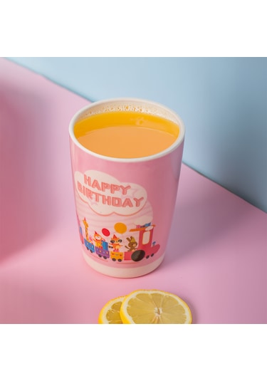 Porsima 233 Figürlü Mama Seti Bebek Mama Tabağı Bambu Mama Seti Pembe