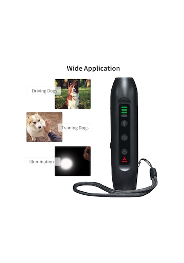 Geeroyoo Yükseltilmiş N10 Pro El Tipi Ultrasonik Köpek Kovucu, Güçlü Sesli Ve Renkli Işık Fonksiyonlu, Taşınabilir Köpek Eğitim Cihazı