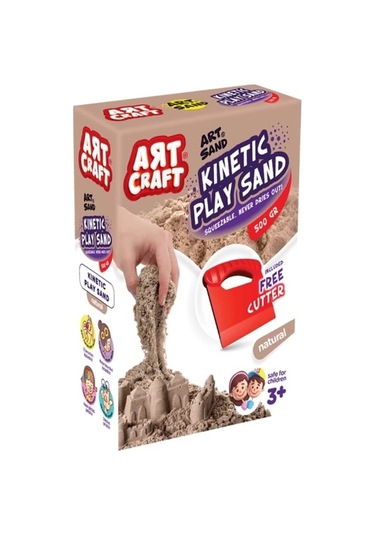 Aksesuarlı Kinetik Oyun Kumu 500 Gr - Kahverengi Kahverengi