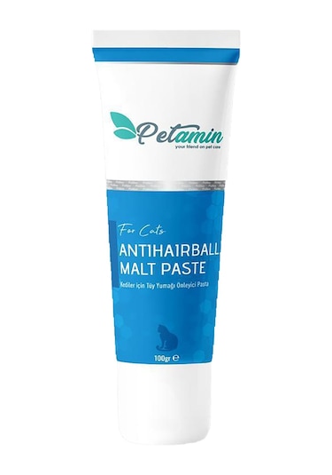Petamin Antihairball Malt Paste Kediler İçin Tüy Yumağı Önleyici Paste 100 Gr