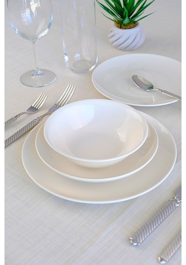 Tabak Evi Porselen Chic Yemek Takımı 24 Parça 6 Kişilik