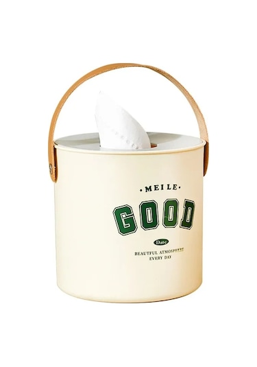 A-yuvarlak Tuvalet Rulo Kağıt Konteyner Oturma Odası Yatak Odası Peçete Tutucu Ev Tuvalet Kağıdı Depolama Masaüstü Doku Kutusu Toz Geçirmez