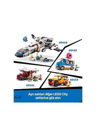 LEGO® City Acil Yardım Ambulansı 60451 - Model Araç Seven 5 Yaş Üzeri Çocuklar için Yaratıcı Oyuncak Yapım Seti (184 Parça)