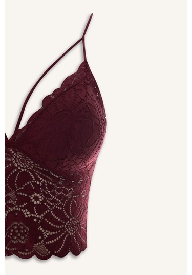 Defacto Dantelli Dantel Kaplı Pedli Balensiz Bralet G7763ax26spbr115 Bordo-br115 Defacto Dantelli Dantel Kaplı Pedli Balensiz Bralet G7763ax26spbr115 Bordo-br115