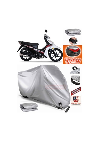 Coverplus Rks Next 50 Branda Topcase Arka Çanta Uyumlu Motor Brandası Kilit Uyumlu