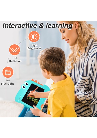 Lemestar 8,5 İnç Renkli Lcd Yazı Tahtası - Çocuklar İçin Eğitici Çizim Tableti Ve Güvenli Oyuncağı