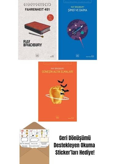 Fahrenheit 451 70. Yıl Özel Baskısı + Şimdi Ve Daima + Güneşin Altın Elmaları
