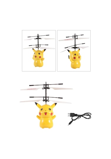 Ars Shopping Pokemon Pikachu Drone Oyuncak Uçan Pikaçu Hareket Sensörlü Işıklı Oyuncak