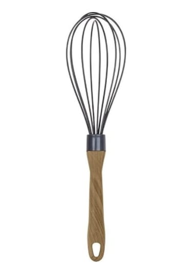 Ahşap Saplı Silikon Çırpıcı 29 Cm Ahşap