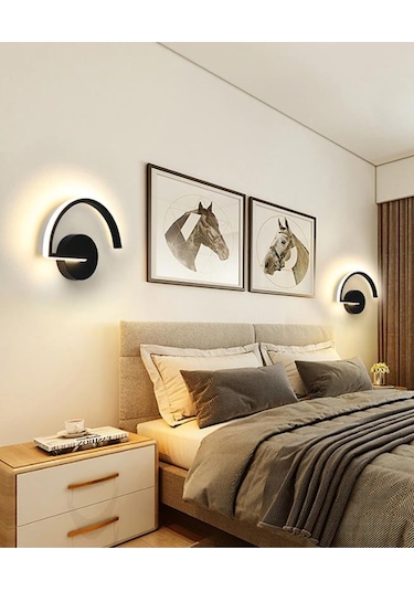 Eray Aydınlatma 4663-1 Siyah Led Aplik Siyah