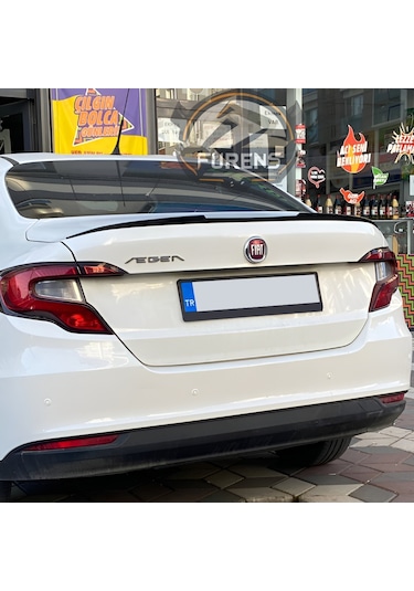 Fiat Egea Bagaj Üstü Yarasa Spoiler Piano Black 2015-2023 Uyumlu