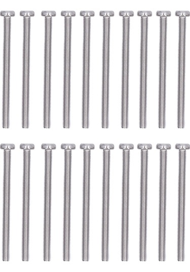 50 Adet M3x40 Yarık Baş Vida Kaiyi Standart