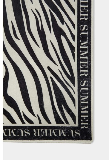 DeFacto Kadın Desenli Pamuklu Plaj Havlusu C1161AX24SMBK23