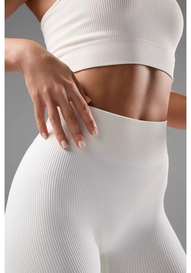 Invıbe Narin Şeritli Tayt 117540866 Bej