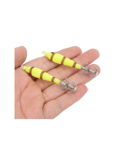 Kangvka Güneş Altı Işık Veren Plastik Vücutlu Paslanmaz Çelik Kalem Kraker Balık Yemi, Çift Satırlı Iğne Dizaynı İle Yüksek Tutma Oranı