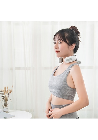 Yaozixa Boyun Fizyoterapi Cihazı, Dört Başlı Isıtmalı, Çok Fonksiyonlu Masaj Aleti, Konuşma Özelliği Yok Çok Renkli