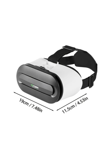 Xuweiwei 2025 Vr Başlığı Y04 Entegre Sinema Ses Zarif Görüntü Siyah Beyaz Rahat Baş Kayışı Kablosuz Oyun Kumandası Batarya Gerektirmeyen