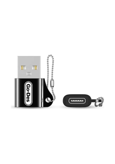 Go Des GD-CT028 Type-C To USB 3.0 Dönüştürücü Çevirici Adaptör Tak & Çalıştır - ZORE-257771