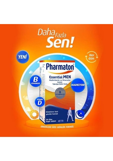 Pharmaton Essential Men 30 Kapsül Pharmaton 50 Plus 30 Kapsül