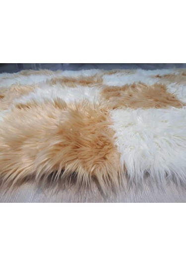 Yamalı Home Style Post Halı Krem Kahve 120 x 180 Cm